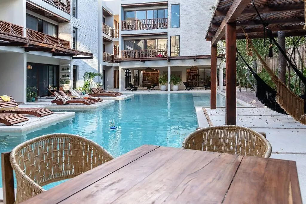 アパート Tanah Vikas Luxury 1Bd In Aldea Zama Beach Access トゥルム メキシコ