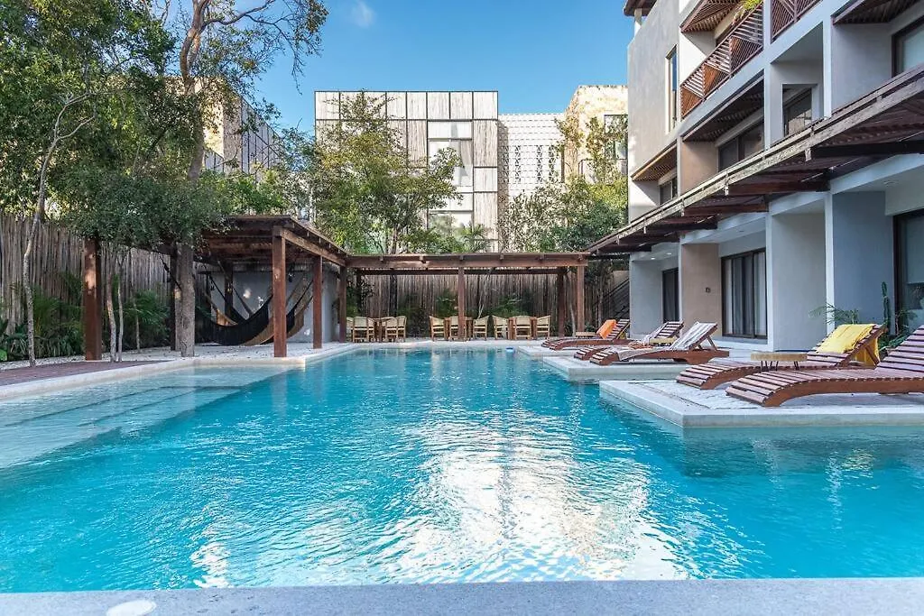 アパート Tanah Vikas Luxury 1Bd In Aldea Zama Beach Access トゥルム